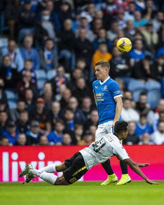 Mandatory Credit: Photo by Kirk O Rourke Rangers FC Shutterstock (12337251u) Steven Davis of Rangers battles for the ball during the Europa League qualifying match at Ibrox Stadium, Glasgow. Rangers v Alashkert, UEFA Europa League Qualifying Play-off, Ibrox Staiudm, Glasgow, Scotland, UK - 19 Aug 2021 Rangers v Alashkert, UEFA Europa League Qualifying Play-off, Ibrox Staiudm, Glasgow, Scotland, UK - 19 Aug 2021 Copyright: xKirkxO Rourke RangersxFC Shutterstockx 12337251u