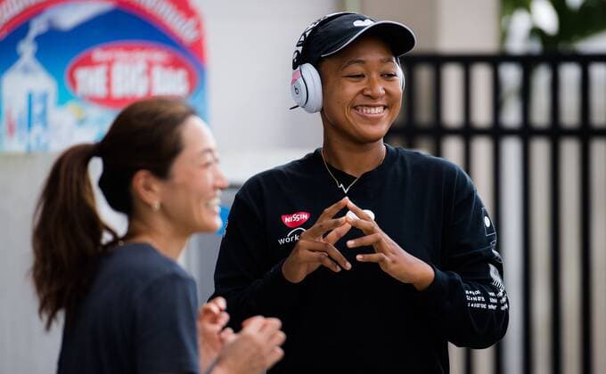 Mandatory Credit: Photo by Rob Prange Shutterstock (12324303cn) Naomi Osaka of Japan before he third round match at the 2021 Western & Southern Open WTA, Tennis Damen 1000 tennis tournament Western & Southern Open Day Six, Tennis, Cincinnati, USA, 19 Aug 2021 Western & Southern Open Day Six, Tennis, Cincinnati, USA, 19 Aug 2021  Copyright: xRobxPrange Shutterstockx 12324303cn