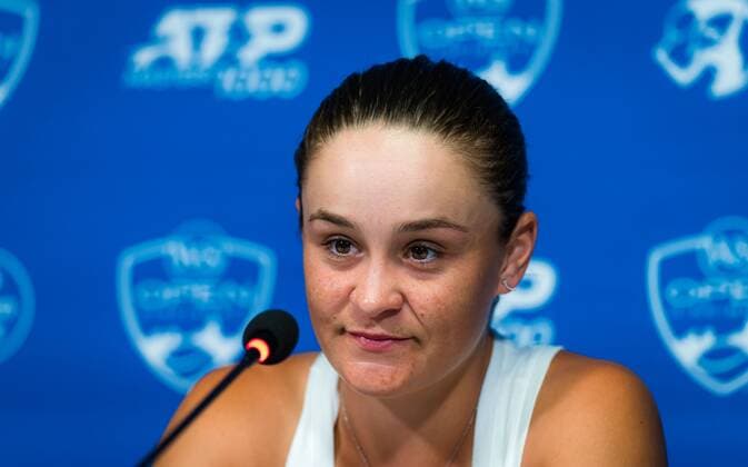 Mandatory Credit: Photo by Rob Prange Shutterstock (12324303cu) Ashleigh Barty of Australia talks to the media after her third round match at the 2021 Western & Southern Open WTA, Tennis Damen 1000 tennis tournament Western & Southern Open Day Six, Tennis, Cincinnati, USA, 19 Aug 2021 Western & Southern Open Day Six, Tennis, Cincinnati, USA, 19 Aug 2021  Copyright: xRobxPrange Shutterstockx 12324303cu