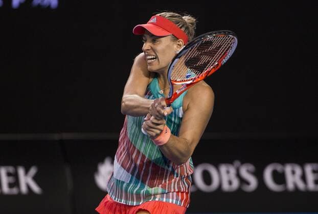 Mandatory Credit: Photo by Mike Frey BPI Shutterstock (5577782dl) Angelique Kerber of Germany in action at the Australian Open Tennis - Australian Open 2016 Day Thirteen Melbourne Park, Melbourne, Australia - 30 Jan 2016 Tennis - Australian Open 2016 Day Thirteen Melbourne Park, Melbourne, Australia - 30 Jan 2016  Copyright: xMikexFrey BPI Shutterstockx 5577782dl