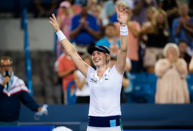 Mandatory Credit: Photo by Rob Prange Shutterstock (12324303dp) Jil Teichmann of Switzerland after her third round match at the 2021 Western & Southern Open WTA, Tennis Damen 1000 tennis tournament Western & Southern Open Day Six, Tennis, Cincinnati, USA, 19 Aug 2021 Western & Southern Open Day Six, Tennis, Cincinnati, USA, 19 Aug 2021  Copyright: xRobxPrange Shutterstockx 12324303dp