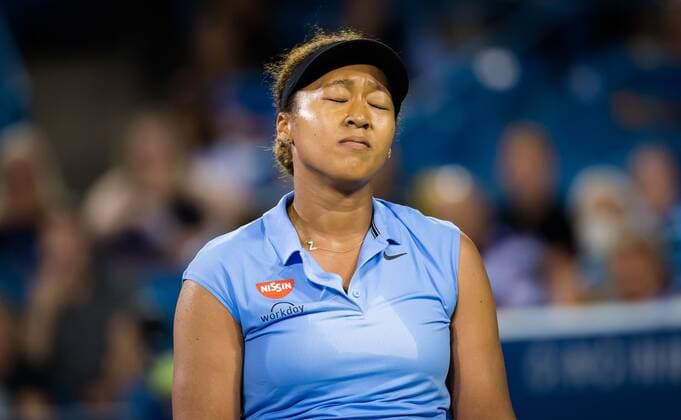 Mandatory Credit: Photo by Rob Prange Shutterstock (12324303dz) Naomi Osaka of Japan in action during her third round match at the 2021 Western & Southern Open WTA, Tennis Damen 1000 tennis tournament Western & Southern Open Day Six, Tennis, Cincinnati, USA, 19 Aug 2021 Western & Southern Open Day Six, Tennis, Cincinnati, USA, 19 Aug 2021  Copyright: xRobxPrange Shutterstockx 12324303dz