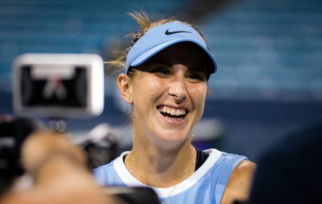 Sport Bilder des Tages Mandatory Credit: Photo by Rob Prange Shutterstock (12324303ew) Belinda Bencic of Switzerland after her third round match at the 2021 Western & Southern Open WTA, Tennis Damen 1000 tennis tournament Western & Southern Open Day Six, Tennis, Cincinnati, USA, 19 Aug 2021 Western & Southern Open Day Six, Tennis, Cincinnati, USA, 19 Aug 2021  Copyright: xRobxPrange Shutterstockx 12324303ew