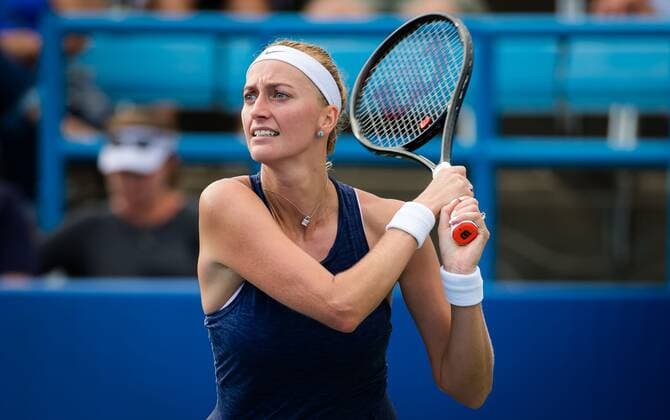 Mandatory Credit: Photo by Rob Prange Shutterstock (12324303ff) Petra Kvitova of the Czech Republic in action during her third round match at the 2021 Western & Southern Open WTA, Tennis Damen 1000 tennis tournament Western & Southern Open Day Six, Tennis, Cincinnati, USA, 19 Aug 2021 Western & Southern Open Day Six, Tennis, Cincinnati, USA, 19 Aug 2021  Copyright: xRobxPrange Shutterstockx 12324303ff