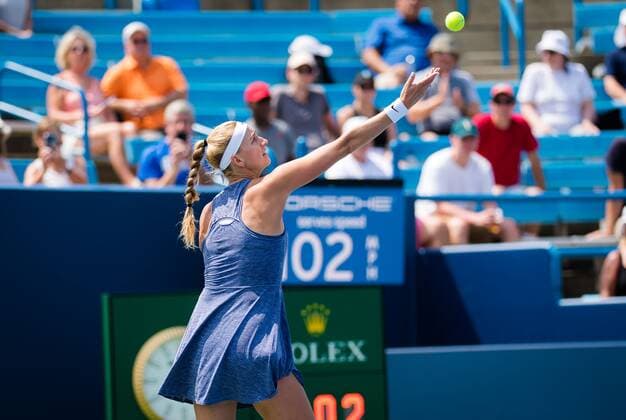 Mandatory Credit: Photo by Rob Prange Shutterstock (12324311al) Petra Kvitova of the Czech Republic in action during her quarter-final match at the 2021 Western & Southern Open WTA, Tennis Damen 1000 tennis tournament Western & Southern Open Day Seven, Tennis, Cincinnati, USA, 20 Aug 2021 Western & Southern Open Day Seven, Tennis, Cincinnati, USA, 20 Aug 2021  Copyright: xRobxPrange Shutterstockx 12324311al