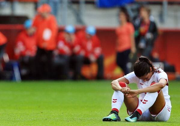 Mandatory Credit: Photo by Matt West BPI Shutterstock (8984490ay) Nadia Nadim of Denmark looks dejected at the end of the game Holland v Denmark, UEFA Women s Euro 2017, Final, FC Twente Stadion, Enschede, the Netherlands - 6 August 2017 EDITORIAL USE ONLY No use with unauthorised audio, video, data, fixture lists, club league logos or live services. Online in-match use limited to 75 images, no video emulation. No use in betting, games or single club league player publications. Holland v Denmark, UEFA Women s Euro 2017, Final, FC Twente Stadion, Enschede, the Netherlands - 6 August 2017 EDITORIAL USE ONLY No use with unauthorised audio, video, data, fixture lists, club league logos or live services. Online in-match use limited to 75 images, no video emulation. No use in betting, games or single club league player publications.  Copyright: xMattxWest BPI Shutterstockx 8984490ay