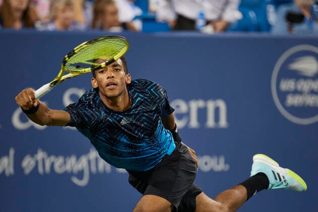 CINCINNATI, OH - AUGUST 20: during the quarter final match on day 5 of the Western & Southern Open at the Lindner Family Tennis Center in Mason, Ohio on August 20, 2021. (Photo by Shelley Lipton Icon Sportswire) TENNIS: AUG 20 Western & Southern Open Icon210820993