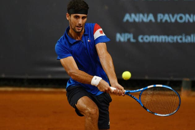Mandatory Credit: Photo by Alessio Tarpini LiveMedia Shutterstock (12348835c) Carlos Taberner of Spain Tennis Internationals ATP80 Challenger Verona - Friday, Verona, Italy - 20 Aug 2021 Tennis Internationals ATP80 Challenger Verona - Friday, Verona, Italy - 20 Aug 2021  Copyright: xAlessioxTarpini LiveMedia Shutterstockx 12348835c