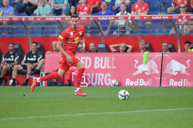 Salzburg, Austria 21 August 2021 Admiral Bundesliga 2021 2022 Sp 5 RB Salzburg vs SK Austria Klagenfurt Mergim Berisha FC Red Bull Salzburg Red Bull Arena Copyright: xFotostandx xWassmuthx