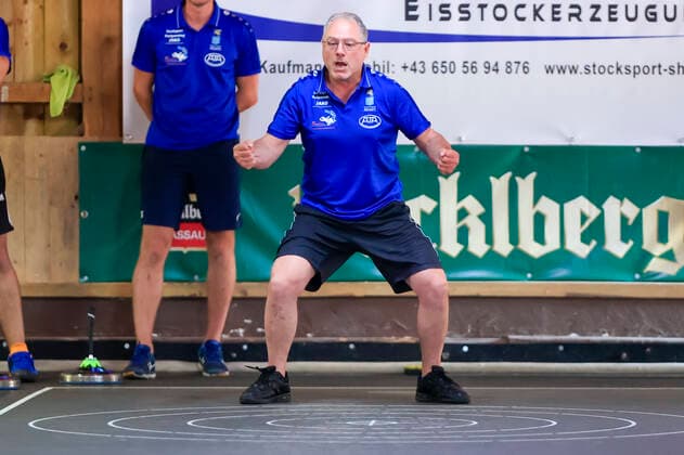 Final Four tournament of the four best teams of the summer federal league in the stick sport Passau Bavaria Germany stick sport men, 1 federal league south Final Four, summer 2021 on 21 08 2021 in the stick hall Neustift, picture shows August Maurer TSV Hartpenning Passau stick hall Neustift Bavaria Germany