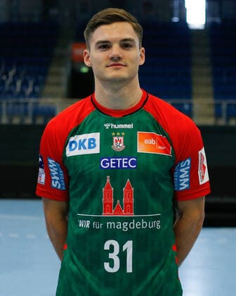 23 08 2021, xgox, handball LIQUI MOLY HBL, SC Magdeburg photo session emspor, v l Kay Smits Magdeburg portrait, portraet, single picture Magdeburg