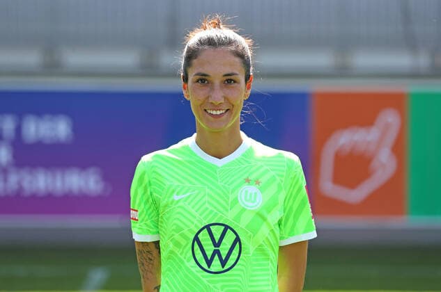 VfL, BL Frauen, Fototermin Wolfsburg, 23 08 2021, FUßBALL VfL Wolfsburg Fototermin, Flyeralarm Frauen Bundesliga, Saison 2021 22 Sara Doorsoun VfL Wolfsburg Wolfsburg