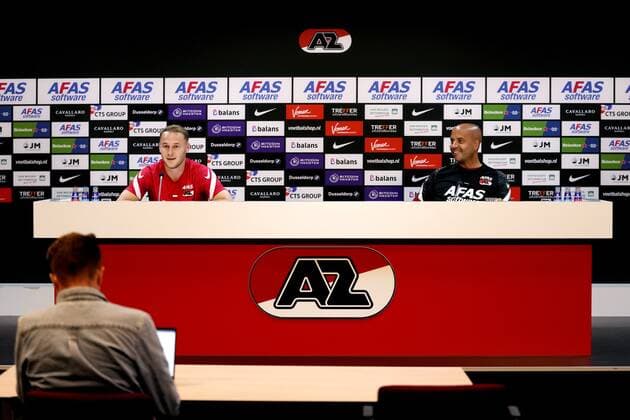 Football, EL Quali, AZ Alkmaar press conference