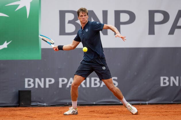 BNP Paribas Polish Cup Nino Serdarusic (CRO), in action during ATP, Tennis Herren Challenger BNP Paribas Polish Cup in Warsaw, Poland, on August 25, 2021. Warsaw Poland jastrzebowski-bnpparib210825_npuwR  Copyright: xFotoxOlimpikx