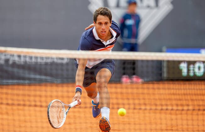 BNP Paribas Polish Cup Tristan Lamasine (FRA), in action during ATP, Tennis Herren Challenger BNP Paribas Polish Cup in Warsaw, Poland, on August 25, 2021. Warsaw Poland jastrzebowski-bnpparib210825_npI0R  Copyright: xFotoxOlimpikx