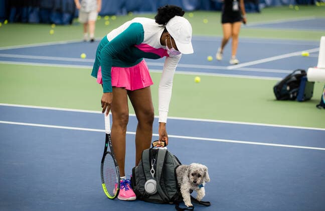 Sport Bilder des Tages August 25, 2021, CHICAGO, UNITED STATES: Venus Williams of the United States hosts a kids clinic at the 2021 WTA, Tennis Damen Chicago Womens Open WTA 250 tennis tournament CHICAGO UNITED STATES - ZUMAa181 20210825_zaa_a181_054 Copyright: xRobxPrangex