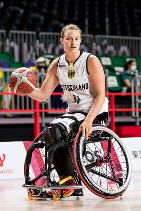 Tokyo 2020 Paralympic Games Wheelchair Basketball , 26 08 2021 TOKYO, JAPAN 26 August Wheelchair Basketball, Germany vs Australia Women, on Day 2 of the Tokyo 2020 Paralympic Games at Musashino Forest Plaza on 25 08 2021 in Tokyo Japan Lena Knippelmeyer 14, Germany Copyright: xBEAUTIFULxSPORTS Wunderlx