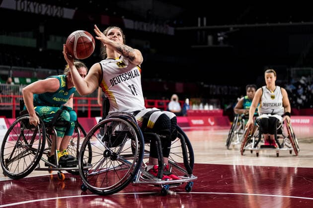 Tokyo 2020 Paralympic Games Wheelchair Basketball , 26 08 2021 TOKYO, JAPAN 26 August Wheelchair Basketball, Germany vs Australia Women, on Day 2 of the Tokyo 2020 Paralympic Games at Musashino Forest Plaza on 25 08 2021 in Tokyo Japan Maya Lindholm 11, Germany Copyright: xBEAUTIFULxSPORTS Wunderlx