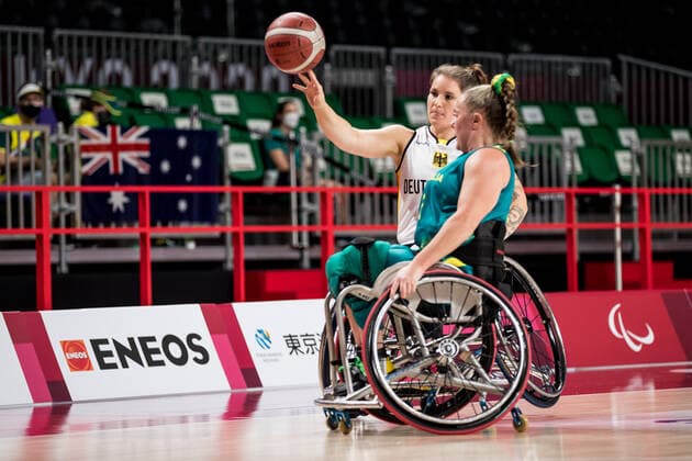Tokyo 2020 Paralympic Games Wheelchair Basketball , 26 08 2021 TOKYO, JAPAN 26 August Wheelchair Basketball, Germany vs Australia Women, on Day 2 of the Tokyo 2020 Paralympic Games at Musashino Forest Plaza on 25 08 2021 in Tokyo Japan Maya Lindholm 11, Germany Copyright: xBEAUTIFULxSPORTS Wunderlx
