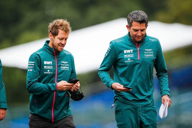 trackwalk VETTEL Sebastian (ger), Aston Martin F1 AMR21, portrait during the Formula 1 Belgium Grand Prix, 12th round of the 2021 FIA Formula One World Championship, WM, Weltmeisterschaft from August 27 to 29, 2021 on the Circuit de Spa-Francorchamps, in Stavelot, near LiÃ‹ge, Belgium FORMULE 1 : Grand prix de belgique - 26 08 2021 DPPI PANORAMIC 