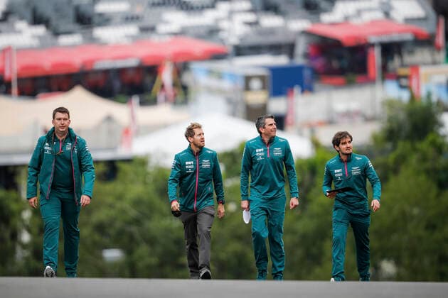 trackwalk VETTEL Sebastian (ger), Aston Martin F1 AMR21, portrait during the Formula 1 Belgium Grand Prix, 12th round of the 2021 FIA Formula One World Championship, WM, Weltmeisterschaft from August 27 to 29, 2021 on the Circuit de Spa-Francorchamps, in Stavelot, near LiÃ‹ge, Belgium FORMULE 1 : Grand prix de belgique - 26 08 2021 DPPI PANORAMIC 