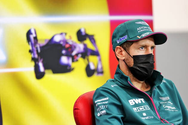F1 Grand Prix of Belgium 5 Sebastian Vettel (GER, Aston Martin Cognizant F1 Team), F1 Grand Prix of Belgium at Circuit de Spa-Francorchamps on August 26, 2021 in Spa-Francorchamps, Belgium. (Photo by xpbimages.com XPB Images FIA Pool via HOCH ZWEI) Spa-Francorchamps Belgium Poolfoto HOCH ZWEI Pool XPB Images ,EDITORIAL USE ONLY