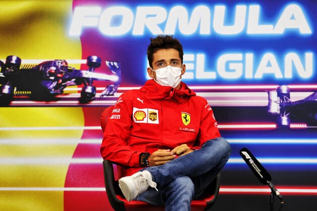 F1 Grand Prix of Belgium 16 Charles Leclerc (MON, Scuderia Ferrari Mission Winnow), F1 Grand Prix of Belgium at Circuit de Spa-Francorchamps on August 26, 2021 in Spa-Francorchamps, Belgium. (Photo by xpbimages.com XPB Images FIA Pool via HOCH ZWEI) Spa-Francorchamps Belgium Poolfoto HOCH ZWEI Pool XPB Images ,EDITORIAL USE ONLY