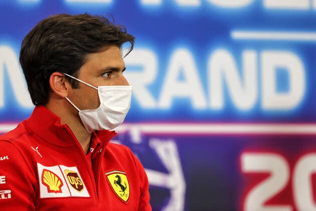 F1 Grand Prix of Belgium 55 Carlos Sainz (ESP, Scuderia Ferrari Mission Winnow), F1 Grand Prix of Belgium at Circuit de Spa-Francorchamps on August 26, 2021 in Spa-Francorchamps, Belgium. (Photo by xpbimages.com XPB Images FIA Pool via HOCH ZWEI) Spa-Francorchamps Belgium Poolfoto HOCH ZWEI Pool XPB Images ,EDITORIAL USE ONLY