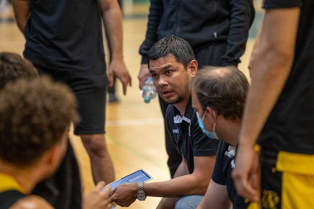Daniel Jansson Tigers Tuebingen, Head Coach ¨¨Tigers Tuebingen vs EPG Baskets Koblenz, 2 Basketball, Bundesliga, Pro A, Barmer 2 Basketball, test game, season 2021 2022, 26 08 2021, ¨¨ Tigers Tuebingen EPG Baskets Koblenz, 2 Basketball, 2 Bundesliga, Barmer 2 Basketball, test game, season 2021 2022, 26 08 2021 Tuebingen. Copyright: xDennisxDuddek xEibnerxPressefotox EP_DDK