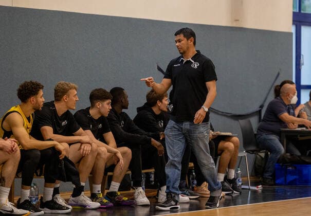 Daniel Jansson Tigers Tuebingen, Head Coach ¨¨Tigers Tuebingen vs EPG Baskets Koblenz, 2 Basketball, Bundesliga, Pro A, Barmer 2 Basketball, test game, season 2021 2022, 26 08 2021, ¨¨ Tigers Tuebingen EPG Baskets Koblenz, 2 Basketball, 2 Bundesliga, Barmer 2 Basketball, test game, season 2021 2022, 26 08 2021 Tuebingen. Copyright: xDennisxDuddek xEibnerxPressefotox EP_DDK