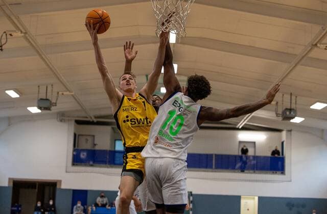 Timo Lanmueller Tigers Tuebingen, 7 ¨¨Tigers Tuebingen vs EPG Baskets Koblenz, 2 basketball, Bundesliga, Pro A, Barmer 2 basketball, test game, season 2021 2022, 26 08 2021, ¨¨ Tigers Tuebingen EPG Baskets Koblenz, 2 basketball, 2 Bundesliga, Barmer 2 basketball, test game, season 2021 2022, 26 08 2021 Tuebingen. Copyright: xDennisxDuddek xEibnerxPressefotox EP_DDK