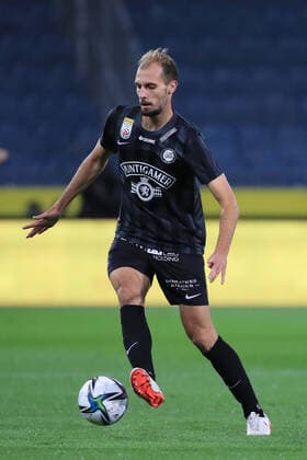 SOCCER - UEFA EL, Sturm vs Mura GRAZ,AUSTRIA,26.AUG.21 - SOCCER - UEFA Europa League play off, SK Sturm Graz vs NS Mura. Image shows Jon Gorenc Stankovic (Sturm).  GEPAxpictures xMarioxBuehner