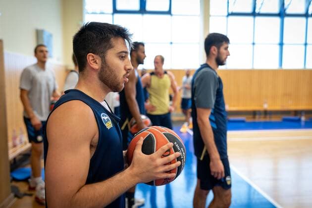 Basketball Berlin 26 08 2021 1 Bundesliga BBL Euroleague Season 2021 2022 Training Tamir Blatt Alba Berlin, No 45