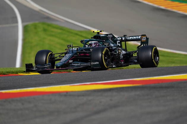 FORMULA 1 ROLEX BELGIAN GRAND PRIX 2021 27 08 2021, Circuit de Spa Francorchamps, Spa Franchorchamps, FORMULA 1 ROLEX BELGIAN GRAND PRIX 2021 , in picture Sebastian Vettel DEU 5 , Aston Martin Cognizant Formula One Team nordphotoxGmbHx xBratic nph00250
