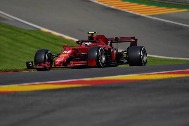 FORMULA 1 ROLEX BELGIAN GRAND PRIX 2021 27.08.2021, Circuit de Spa-Francorchamps, Spa-Franchorchamps, FORMULA 1 ROLEX BELGIAN GRAND PRIX 2021 , im Bild Carlos Sainz Jr. (ESP 55), Scuderia Ferrari Mission Winnow nordphotoxGmbHx xBratic nph00250
