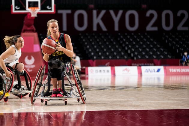 Tokyo 2020 Paralympic Games Wheelchair Basketball , 27 08 2021 TOKYO, JAPAN 27 August Wheelchair Basketball, Great Britain vs Germany Women, on Day 3 of the Tokyo 2020 Paralympic Games at Musashino Forest Sport Plaza on 27 08 2021 in Tokyo Japan Svenja Mayer 13, Germany Copyright: xBEAUTIFULxSPORTS Wunderlx