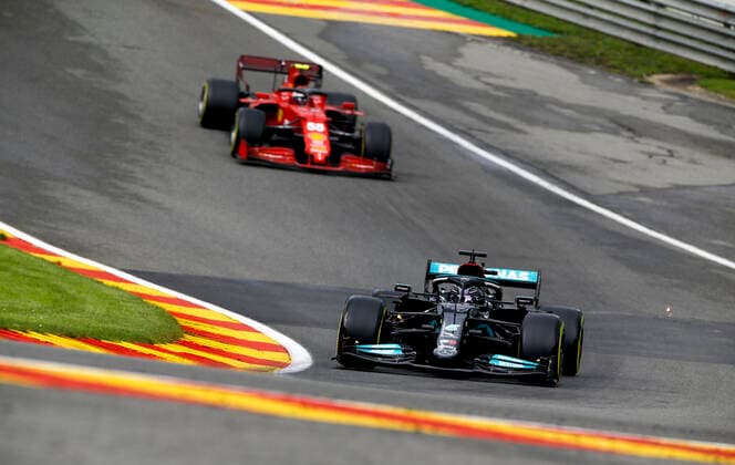 44 Lewis Hamilton GBR, Mercedes AMG Petronas F1 Team , F1 Grand Prix of Belgium at Circuit de Spa Francorchamps on August 27, 2021 in Spa Francorchamps, Belgium Photo by HOCH ZWEI Spa Francorchamps Belgium