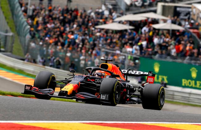 33 Max Verstappen NED, Red Bull Racing , F1 Grand Prix of Belgium at Circuit de Spa Francorchamps on August 27, 2021 in Spa Francorchamps, Belgium Photo by HOCH ZWEI Spa Francorchamps Belgium