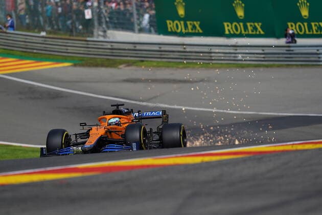 FORMULA 1 ROLEX BELGIAN GRAND PRIX 2021 27 08 2021, Circuit de Spa Francorchamps, Spa Franchorchamps, FORMULA 1 ROLEX BELGIAN GRAND PRIX 2021 , pictured Daniel Ricciardo AUS 3 , McLaren F1 Team nordphotoxGmbHx xBratic nph00250