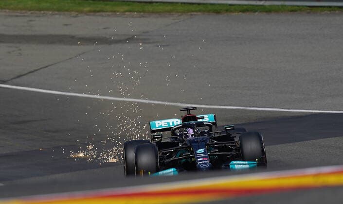 FORMULA 1 ROLEX BELGIAN GRAND PRIX 2021 27 08 2021, Circuit de Spa Francorchamps, Spa Franchorchamps, FORMULA 1 ROLEX BELGIAN GRAND PRIX 2021 , in picture Lewis Hamilton GBR 44 , Mercedes AMG Petronas Formula One Team nordphotoxGmbHx xBratic nph00250