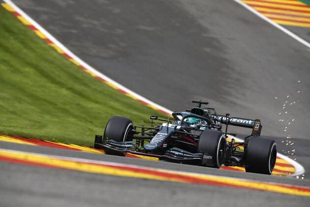 18 STROLL Lance (can), Aston Martin F1 AMR21, action during the Formula 1 Belgium Grand Prix, 12th round of the 2021 FIA Formula One World Championship, WM, Weltmeisterschaft from August 27 to 29, 2021 on the Circuit de Spa-Francorchamps, in Stavelot, near LiÃ‹ge, Belgium - Photo DPPI FORMULE 1 : Grand prix de belgique - 27 08 2021 DPPI PANORAMIC  00121025_F12021GP12BEL_JK156129