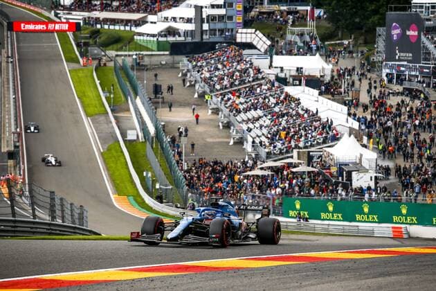14 ALONSO Fernando (spa), Alpine F1 A521, action during the Formula 1 Belgium Grand Prix, 12th round of the 2021 FIA Formula One World Championship, WM, Weltmeisterschaft from August 27 to 29, 2021 on the Circuit de Spa-Francorchamps, in Stavelot, near LiÃ‹ge, Belgium - Photo DPPI FORMULE 1 : Grand prix de belgique - 27 08 2021 DPPI PANORAMIC  00121025_F12021GP12BEL_JK156986