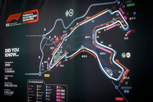 Track impression, F1 Grand Prix of Belgium at Circuit de Spa Francorchamps on August 26, 2021 in Spa Francorchamps, Belgium Photo by HOCH ZWEI Spa Francorchamps Belgium