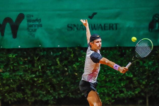 Matteo Martineau from France during Lesa Cup 2021 - ITF, Tennis Internationals in Lesa (NO), Italy, August 27 2021  Copyright: xRobertaxCorradinx xIPAx xx 0