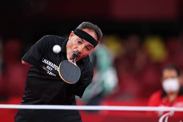 Ibrahim Elhusseiny Hamadtou (EGY), AUGUST 25, 2021 - Table tennis, Tischtennis : Men s Singles Class 6 Group E during the Tokyo 2020 Paralympic Games at the Tokyo Metropolitan Gymnasium in Tokyo, Japan. Noxthirdxpartyxsales  (168005445)