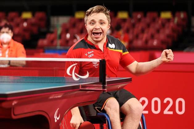Tokyo 2020 Paralympic Games Table Tennis , 28 08 21 TOKYO, JAPAN 28 08 Joy about the final Valentin Baus GER Borussia Duesseldorf on day 4 of the Tokyo 2020 Paralympic Games Table Tennis on 28 08 2021 at Tokyo Metropolitan Gymnasium in Tokyo Japan Copyright: xBEAUTIFULxSPORTS AxelxKohringx