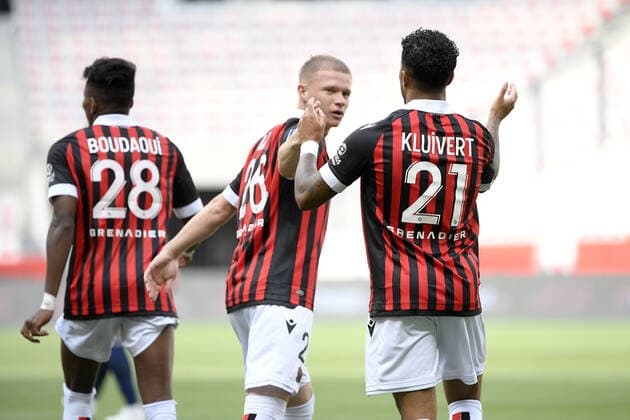 JOIE - FAIR PLAY - 21 JUSTIN KLUIVERT (OGCN) - DOS FOOTBALL : Nice vs Bordeaux - Ligue 1 Uber Eats - 28 08 2021 FEP Panoramic 