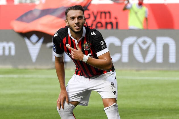 JOIE - 11 AMINE GOUIRI (OGCN) FOOTBALL : Nice vs Bordeaux - Ligue 1 Uber Eats - 28 08 2021 FEP Panoramic 