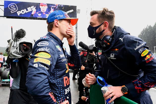 F1 Grand Prix of Belgium 33 Max Verstappen (NED, Red Bull Racing), F1 Grand Prix of Belgium at Circuit de Spa-Francorchamps on August 28, 2021 in Spa-Francorchamps, Belgium. (Photo by Mark Sutton LAT Motorsport Images FIA Pool via HOCH ZWEI) Spa-Francorchamps Belgium Poolfoto HOCH ZWEI Pool Motorsport Images ,EDITORIAL USE ONLY
