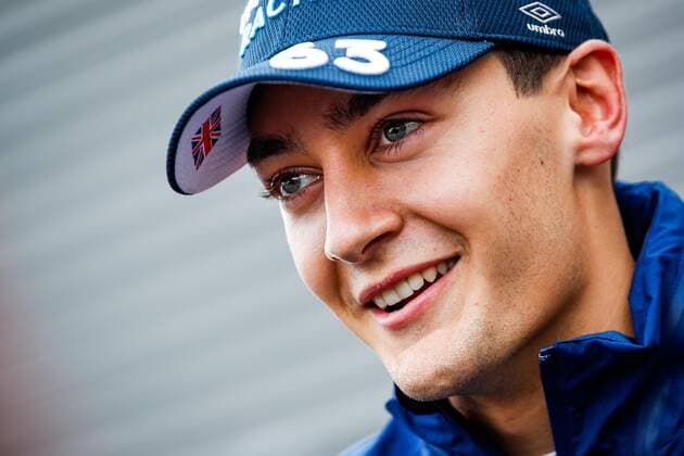 RUSSELL George (gbr), Williams Racing F1 FW43B, portrait pole position during the Formula 1 Belgium Grand Prix, 12th round of the 2021 FIA Formula One World Championship, WM, Weltmeisterschaft from August 27 to 29, 2021 on the Circuit de Spa-Francorchamps, in Stavelot, near LiÃ‹ge, Belgium - FORMULE 1 : Grand prix de belgique - 28 08 2021 DPPI PANORAMIC  20210828_GOODEN__GDN7441